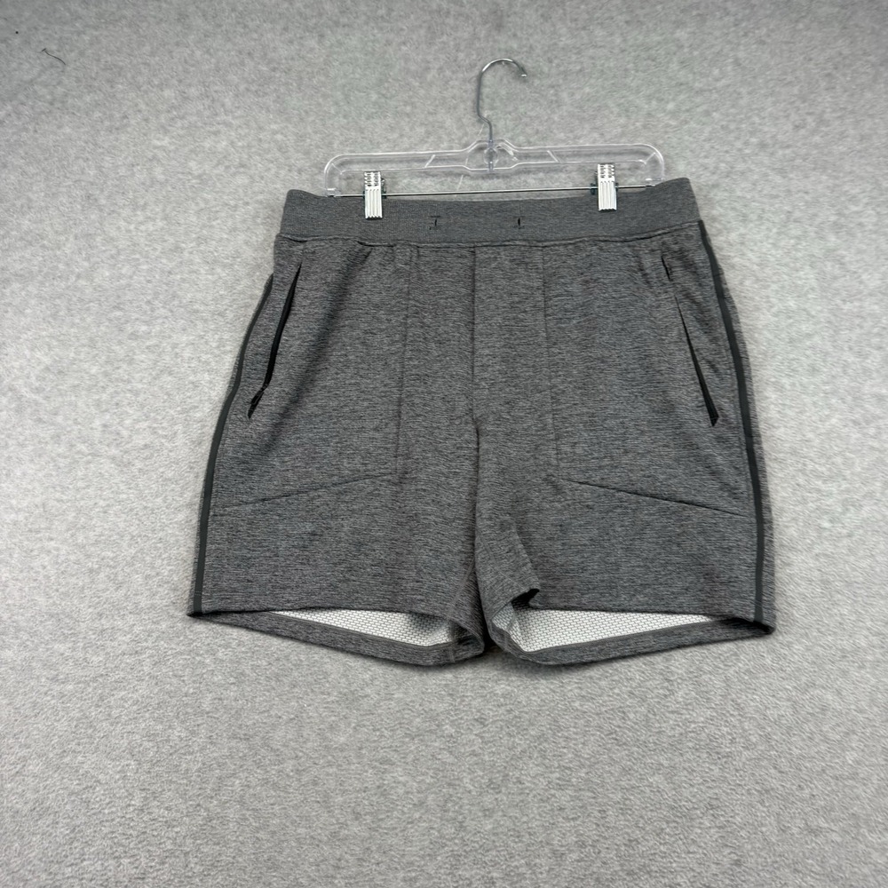 Lululemon Textured Tech Short Men's Size Large L Grey‎ 6 Inseam Athleisure City